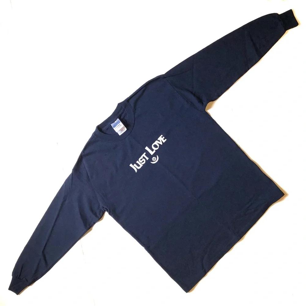 Just Love Shirt Navy Long Sleeve T-Shirt Youth Large